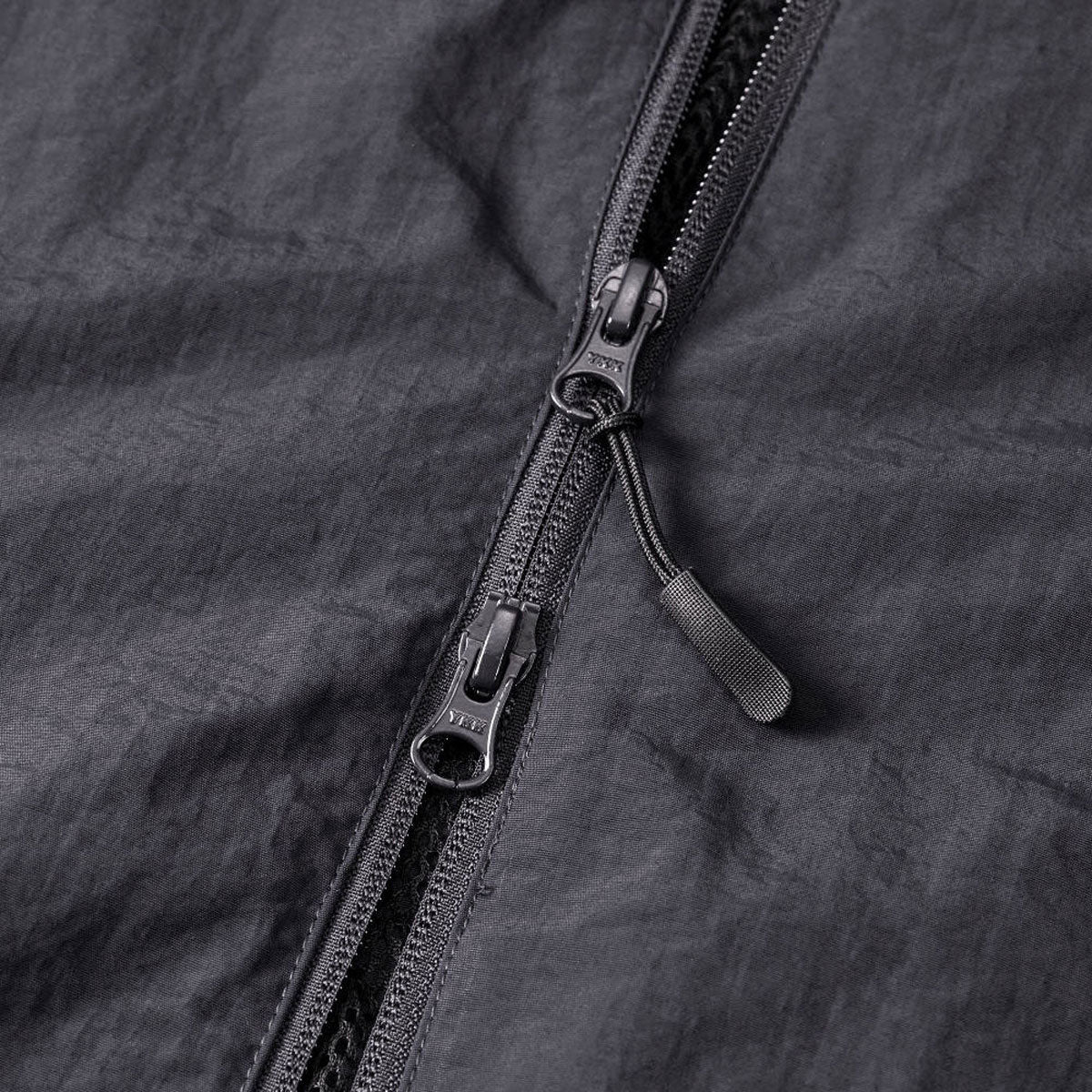 Timescan Script Logo Windbreaker Jacket - Dark Grey - Image 3