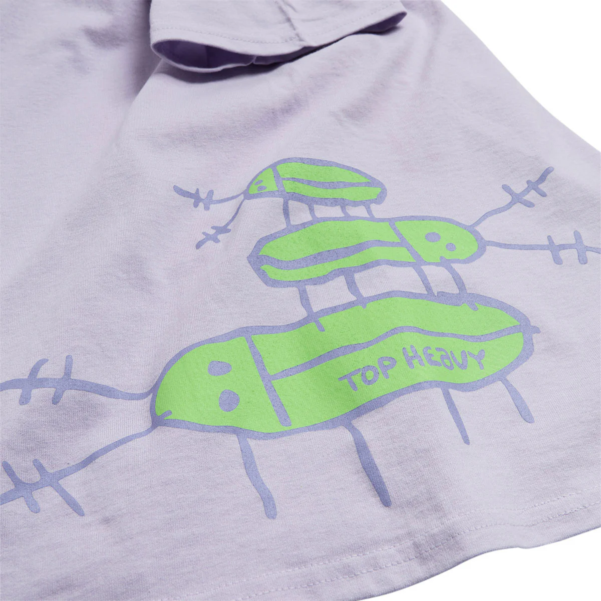 Top Heavy Bugged Out T-Shirt - Lavender - Image 3