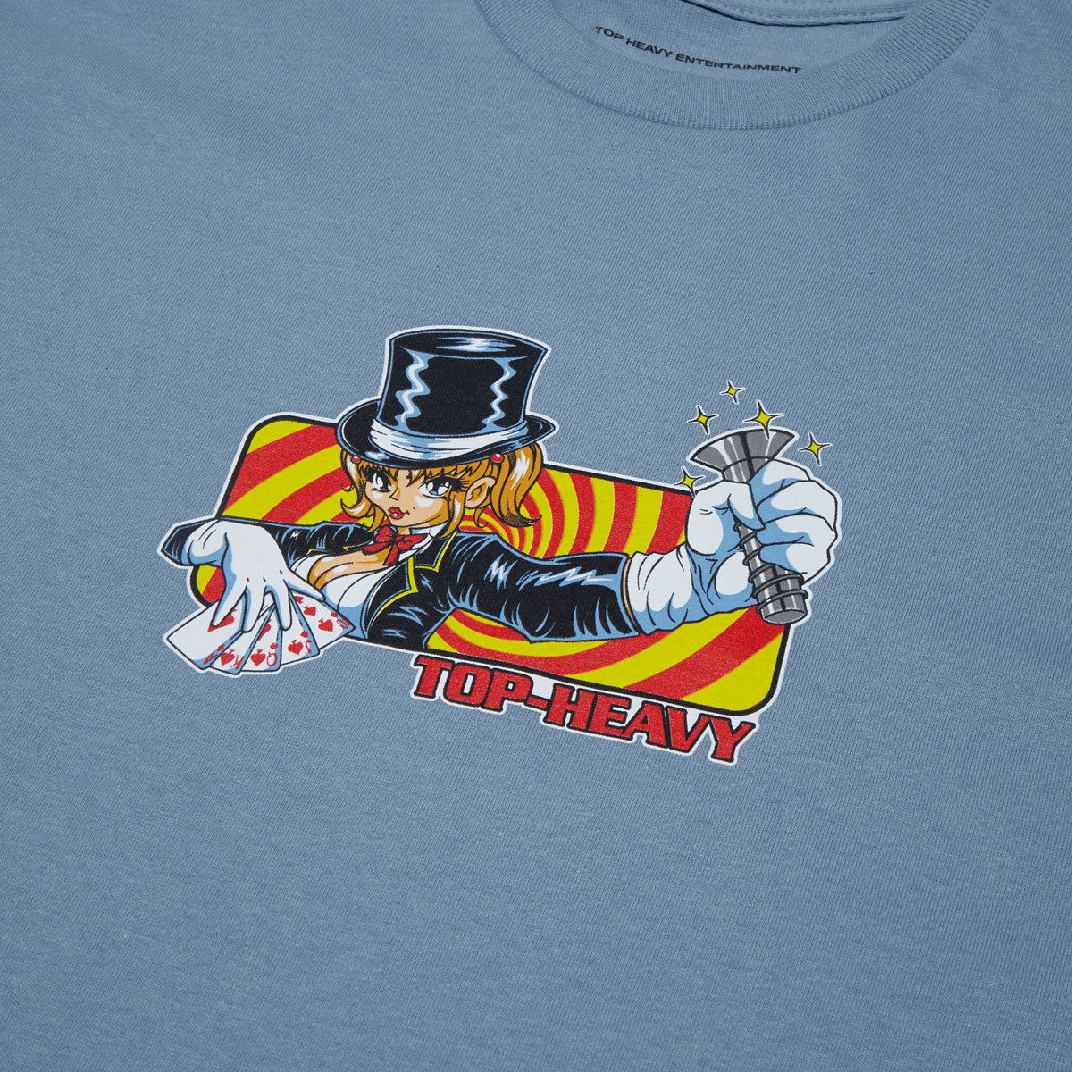 Top Heavy Sleight of Hand T-Shirt - Slate - Image 2