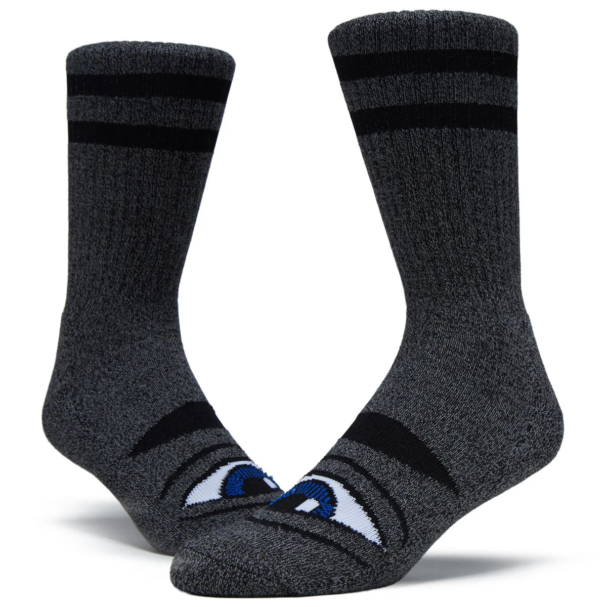 Toy Machine Heather Sect Eye Socks - Heather Black - Image 2