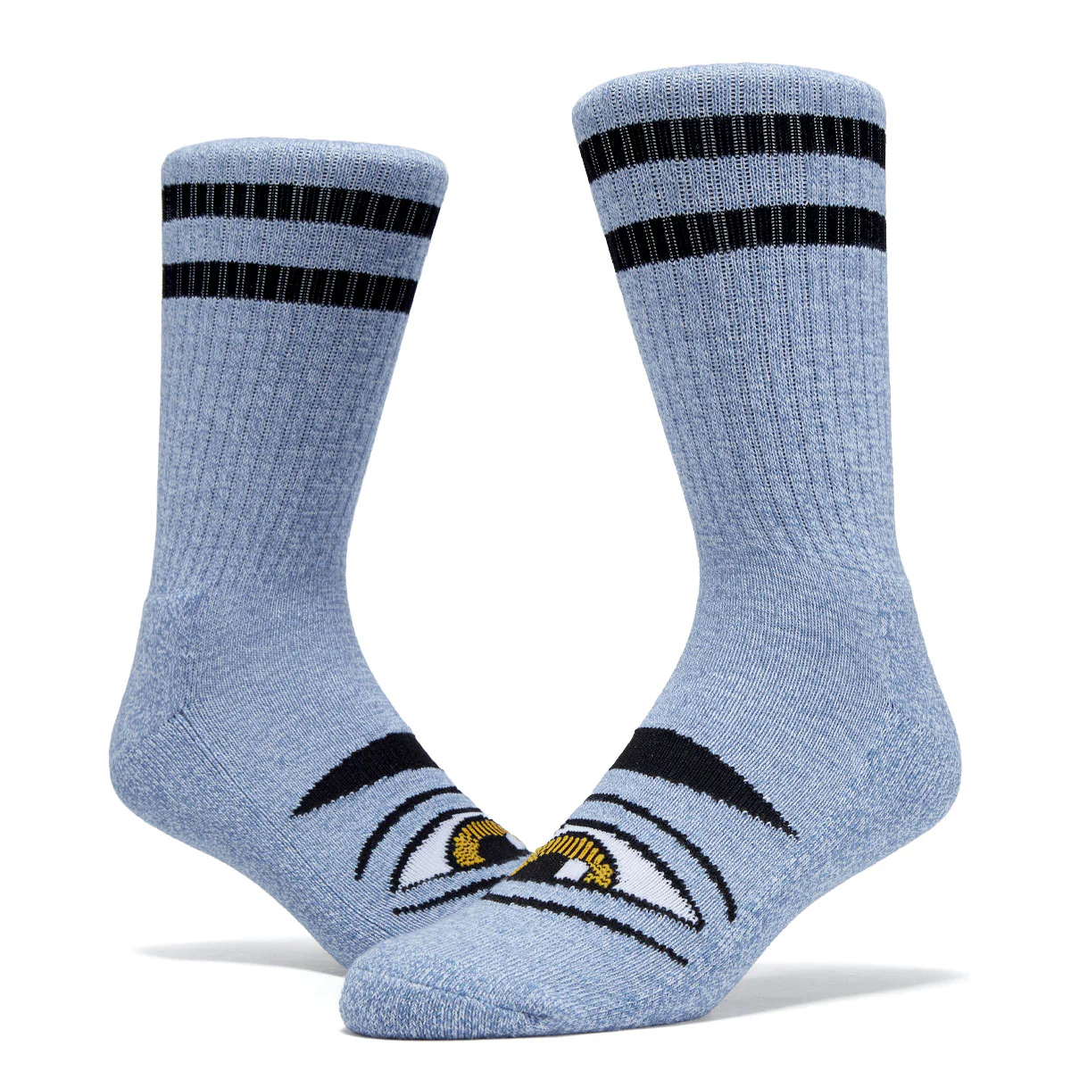 Toy Machine Heather Sect Eye Socks - Sea Blue - Image 2