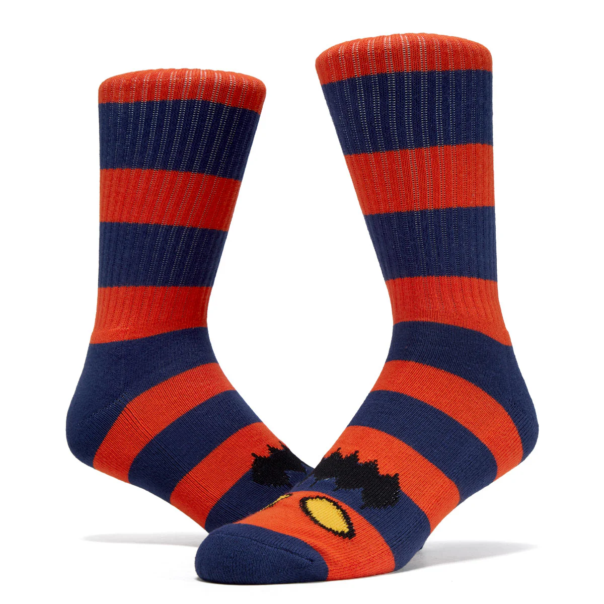 Toy Machine Monster Mig Stripe Socks - Dark Orange - Image 2