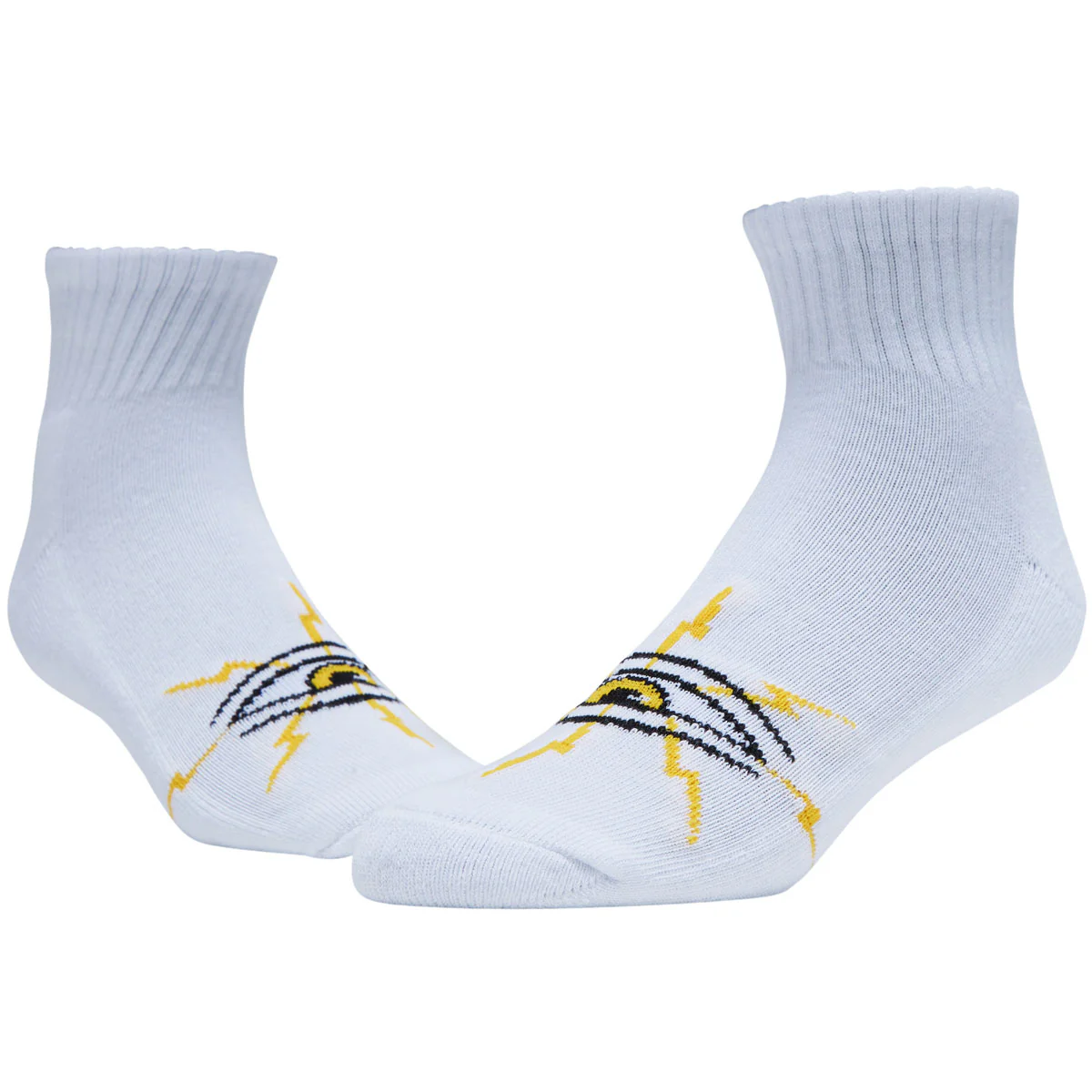 Toy Machine Sect Bolt Short Socks - White - Image 2