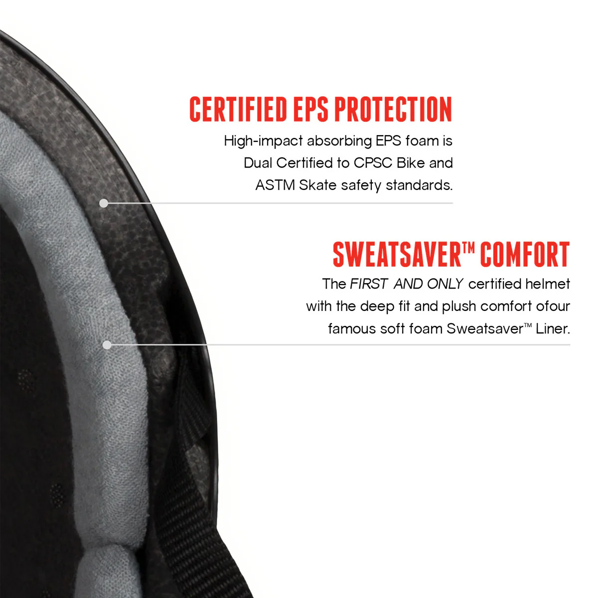 Triple Eight Certified Sweatsaver Helmet - Navy Rubber - Image 2