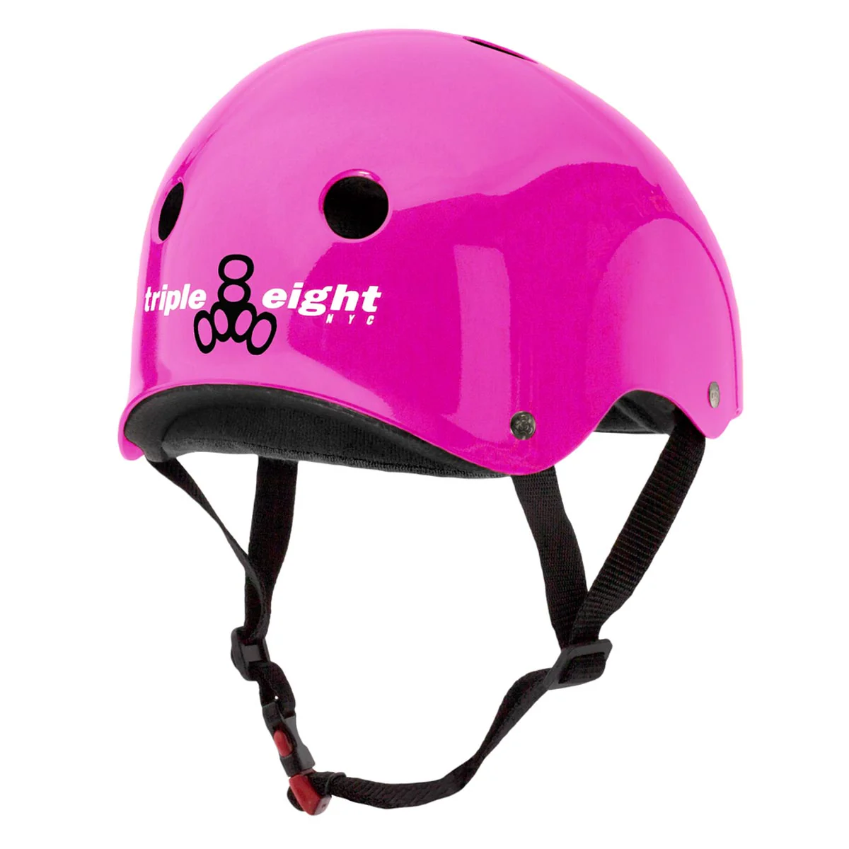 Triple Eight Certified Sweatsaver Helmet - Pink Gloss - Image 2