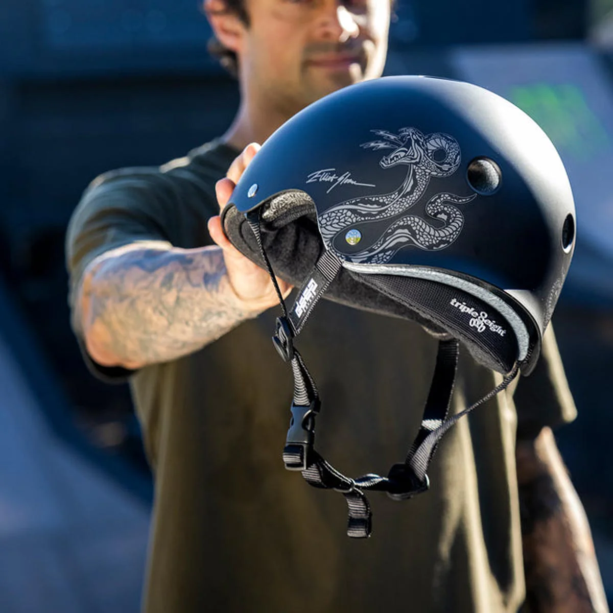 Triple Eight Deep Cover Helmet - Elliot Sloan Signature Edition - Image 4