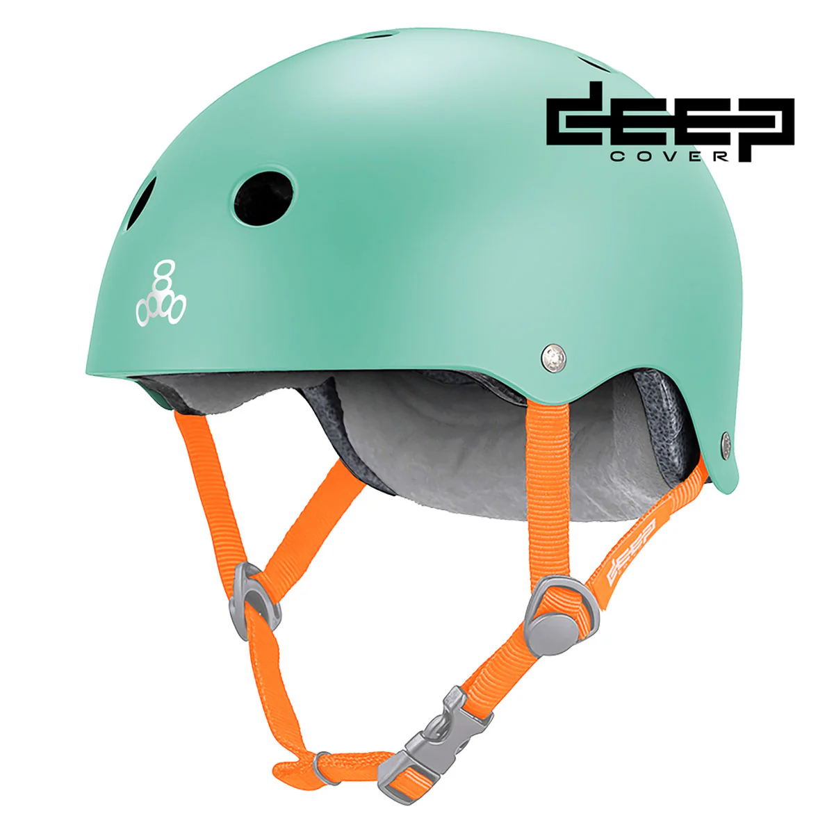 Triple Eight Deep Cover Helmet - Mint Matte - Image 3