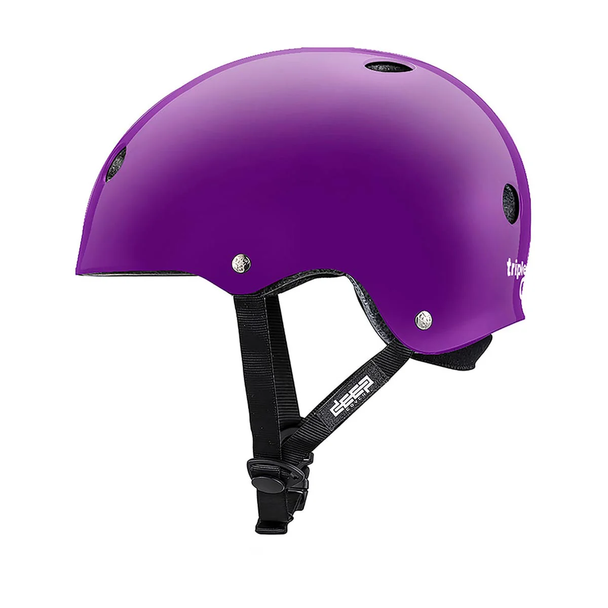 Triple Eight Deep Cover Helmet - Purple Glossy - Image 3
