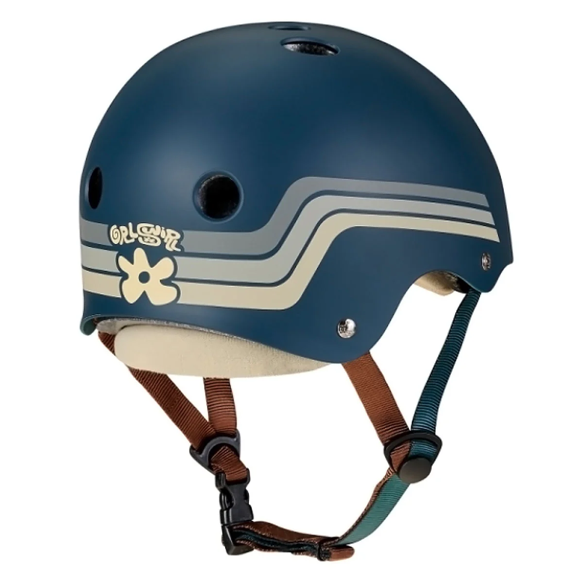 Triple Eight x GRLSWIRL Deep Cover Helmet - Retro Blue-Gray - Image 2