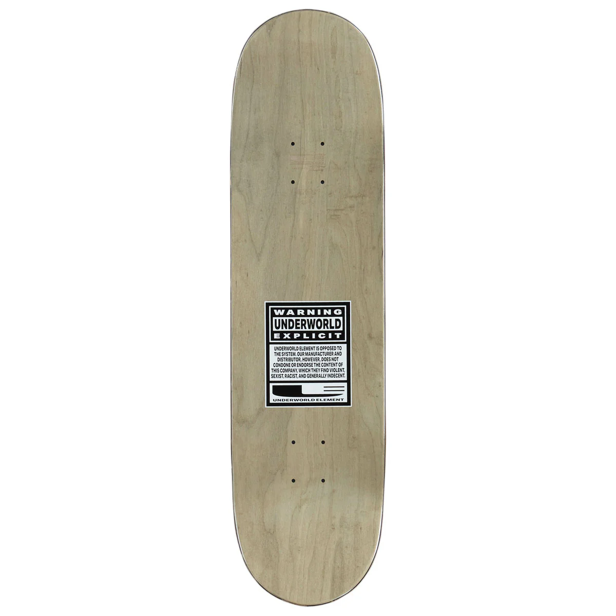 Underworld Element OG Logo EX7 Skateboard Deck - 8.50" - Image 2