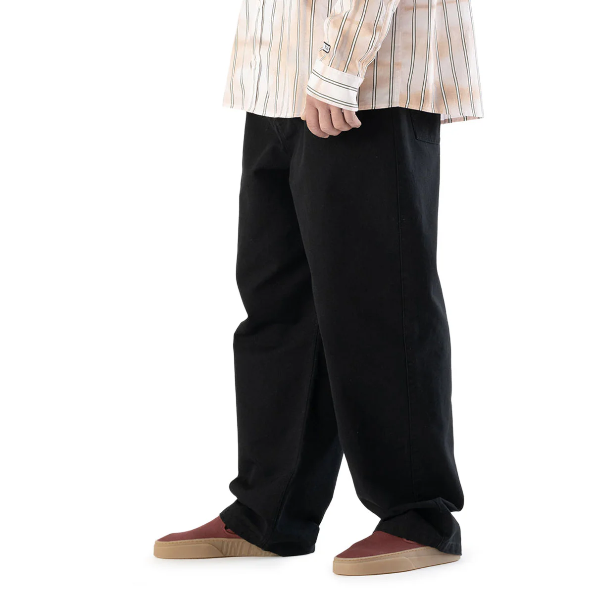 Unless Baggy Canvas Pants - Black - Image 2