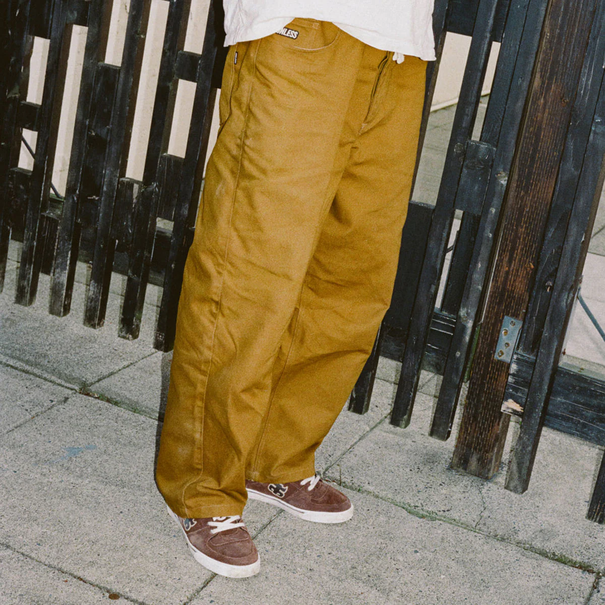 Unless Baggy Canvas Pants - Breen - Image 2