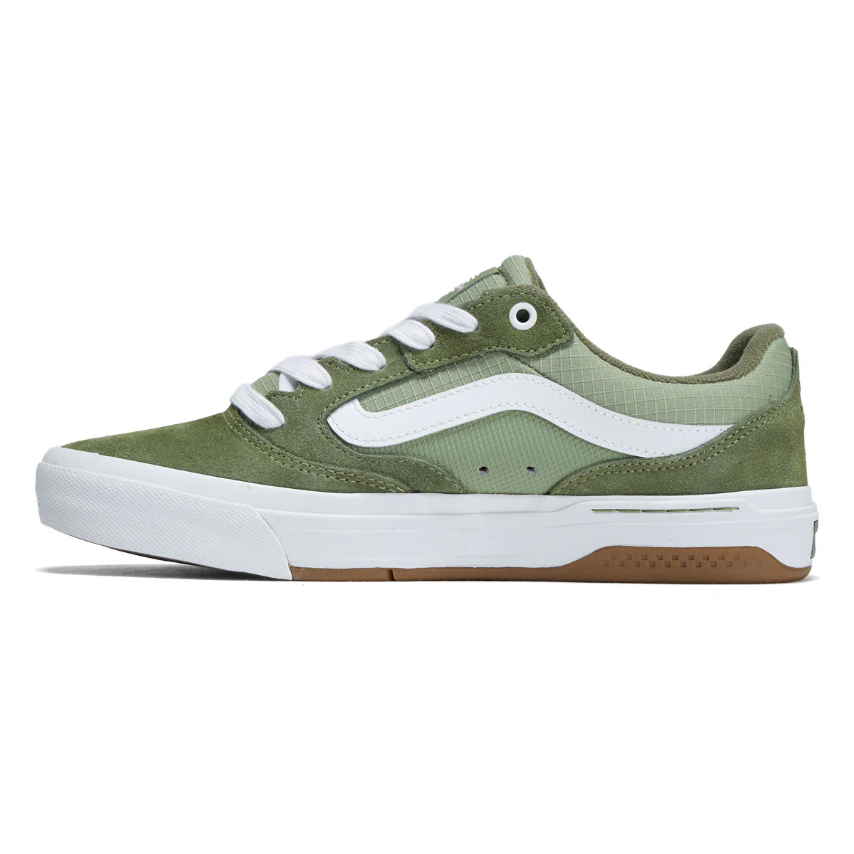 Vans BMX Proof Wafflecup Shoes - Olive/White - Image 2