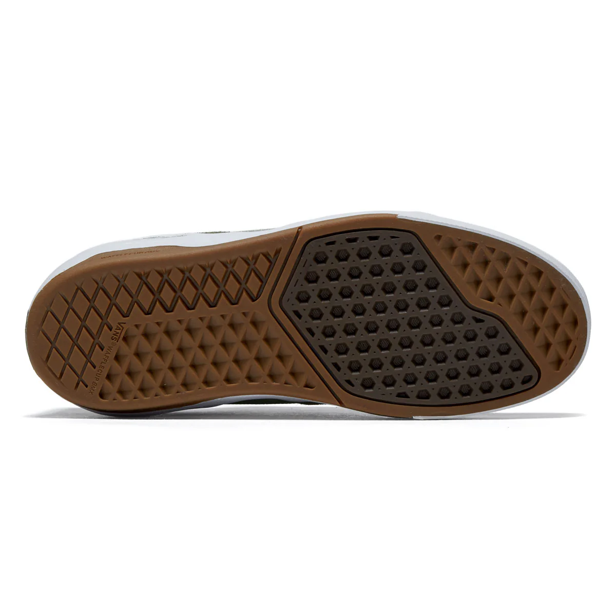 Vans BMX Proof Wafflecup Shoes - Olive/White - Image 4