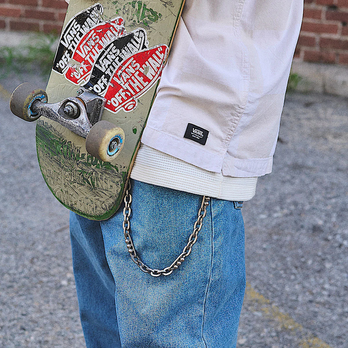 Vans Check-5 Baggy Denim Jeans - Stonewash Blue 2025 - Image 3