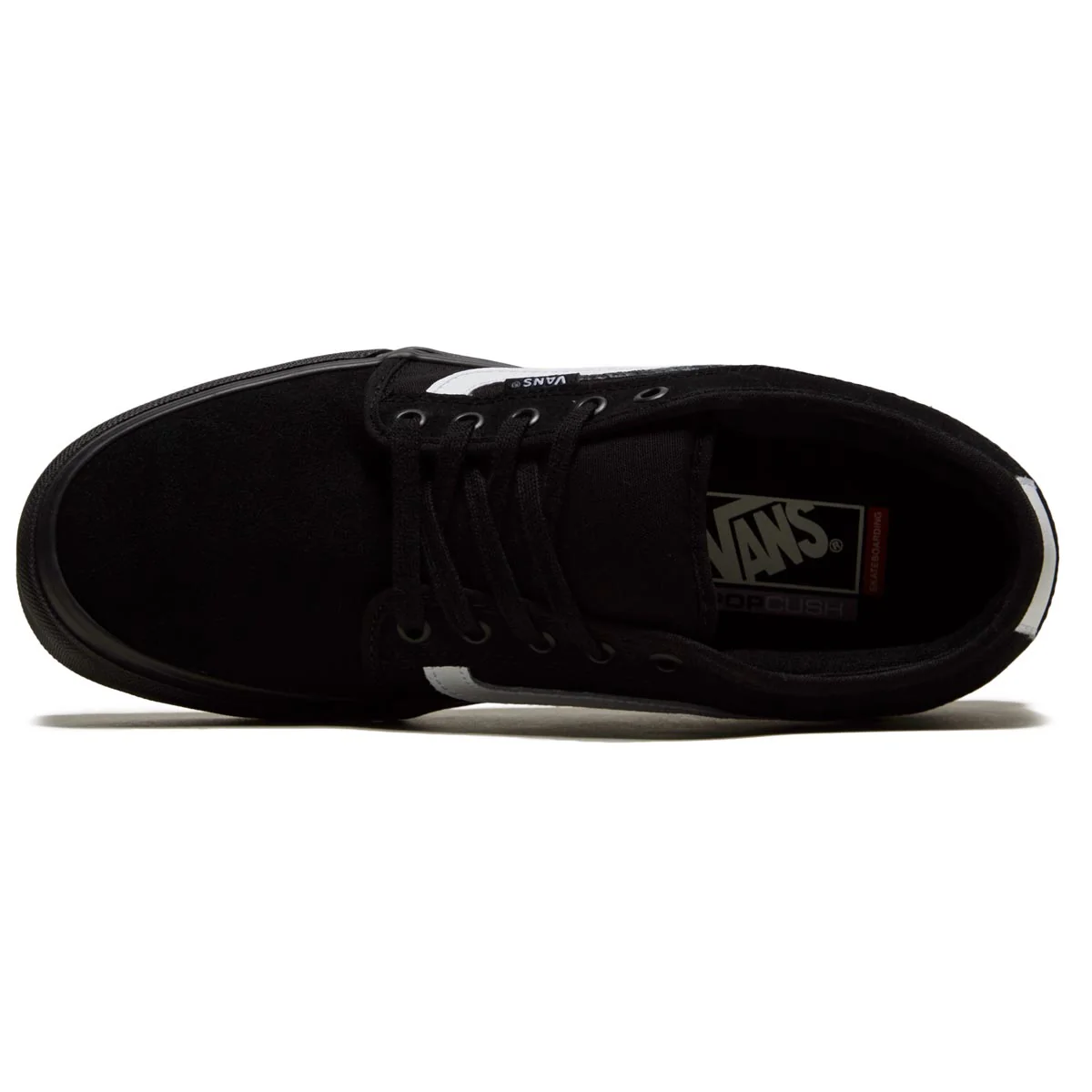 Vans Skate Chukka Low Sidestripe Shoes - Black/Black/White - Image 3