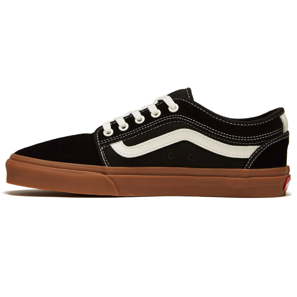 Vans Skate Chukka Low Sidestripe Shoes - Black/Gum - Image 2
