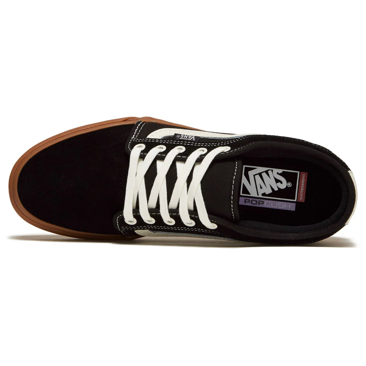 Vans Skate Chukka Low Sidestripe Shoes - Black/Gum - Image 3