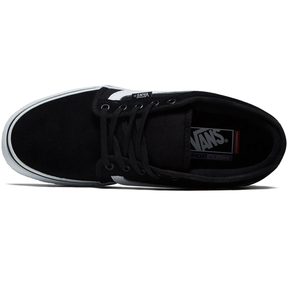 Vans Skate Chukka Low Sidestripe Shoes - Black/White - Image 3