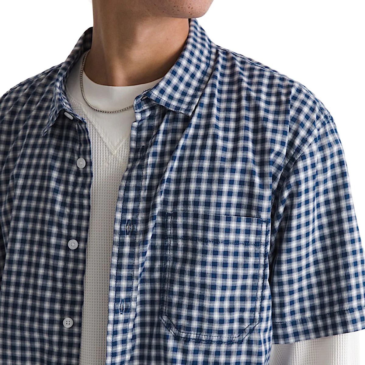 Vans Larkspur Mini Plaid Shirt - Deep Indigo - Image 4
