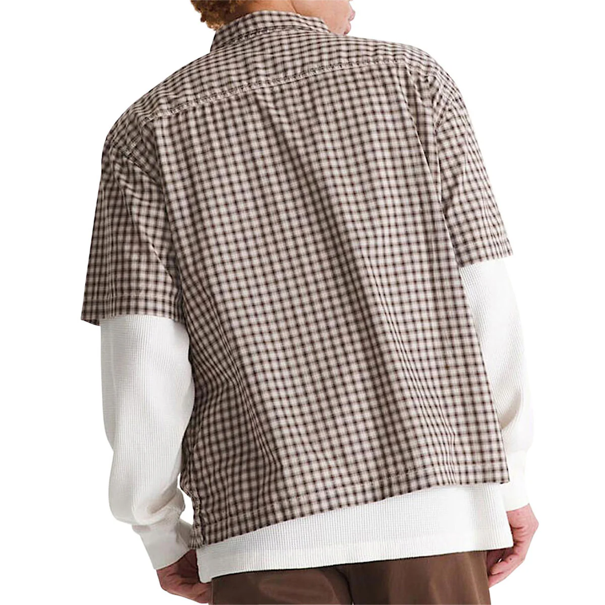 Vans Larkspur Mini Plaid Shirt - Oatmeal/Demitasse - Image 3