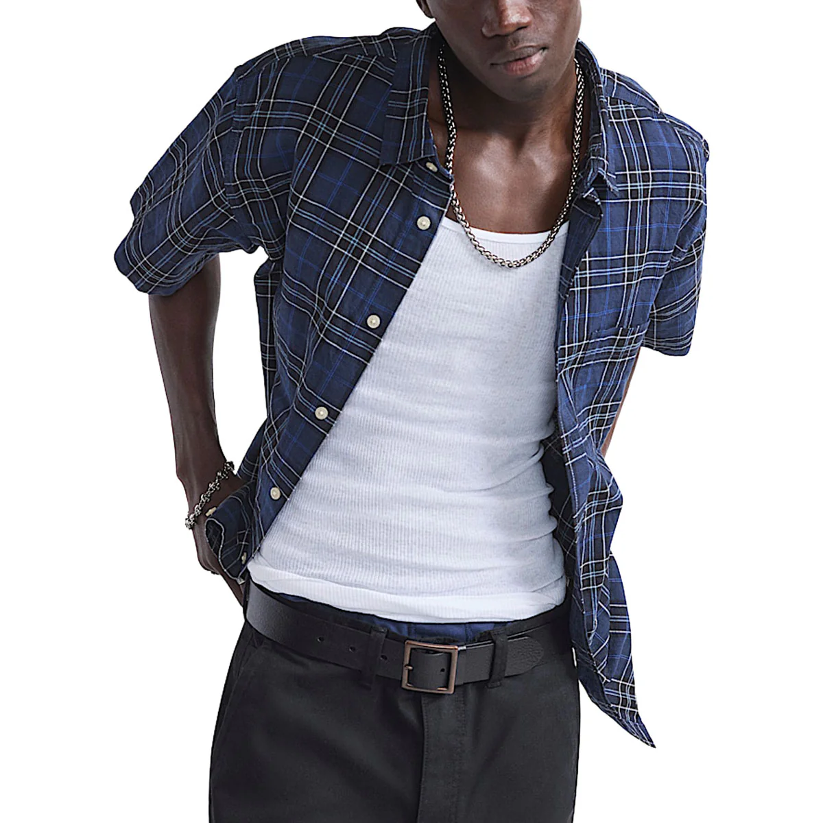 Vans Lawson Plaid Shirt - Parisian Night/Black - Image 2