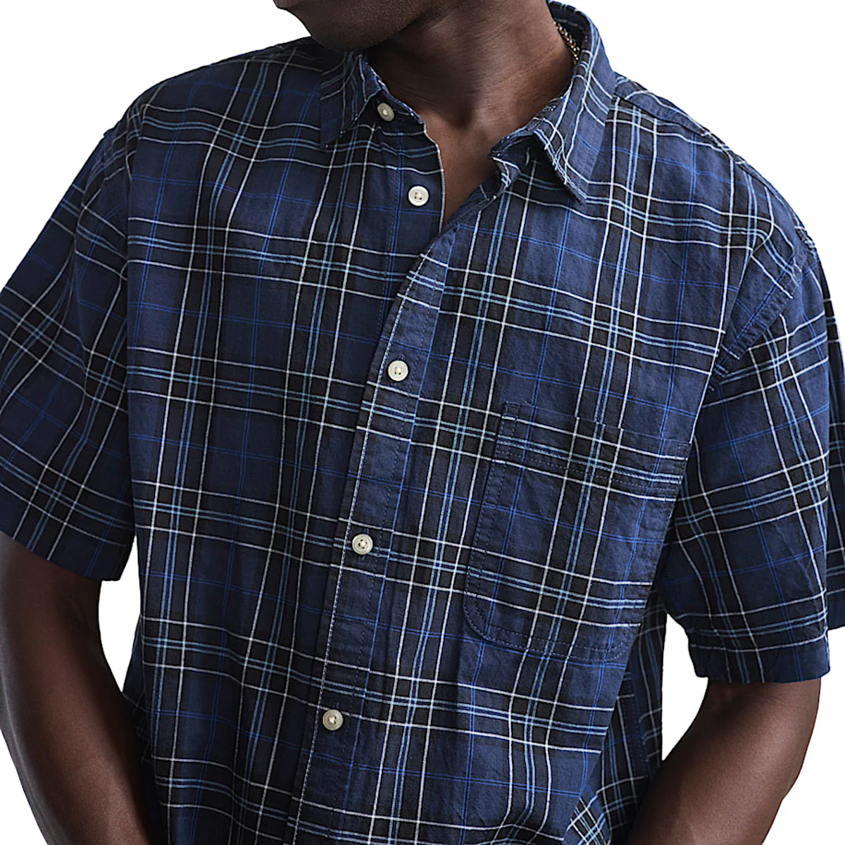 Vans Lawson Plaid Shirt - Parisian Night/Black - Image 3