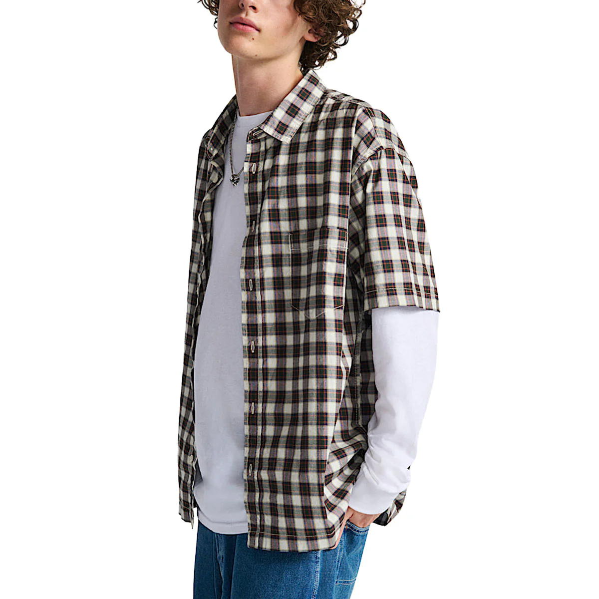 Vans Monte Plaid Shirt - Egret - Image 2