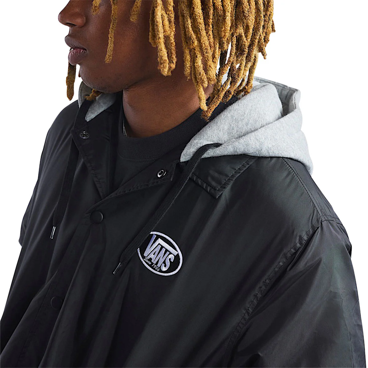 Vans Riley Hooded Coaches Jacket - Black - Image 4