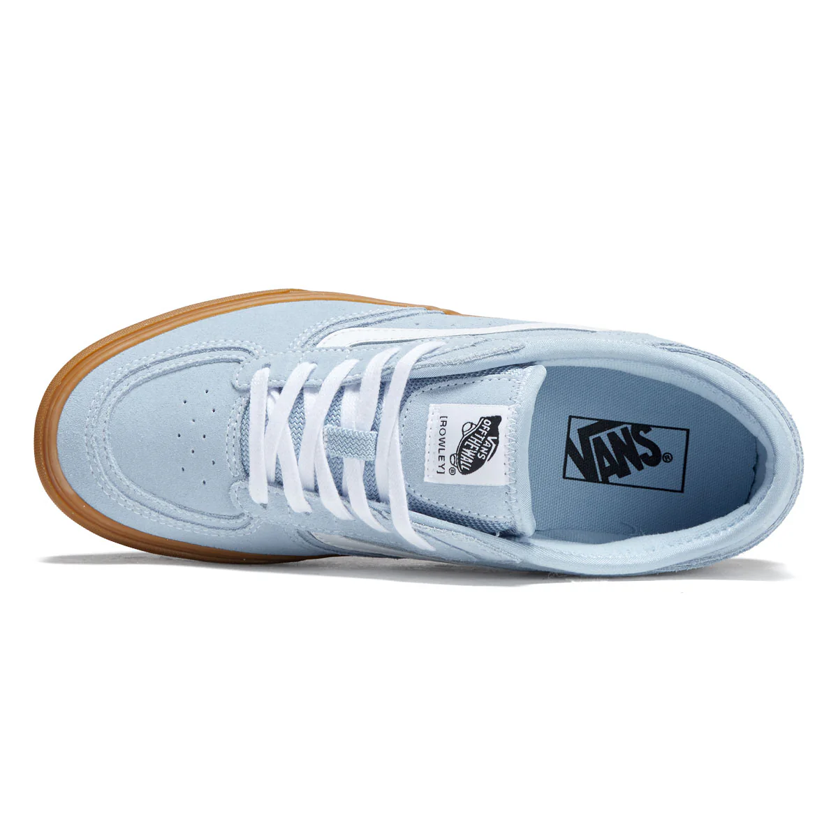Vans Rowley Classic Shoes - Gum/Light Blue - Image 3