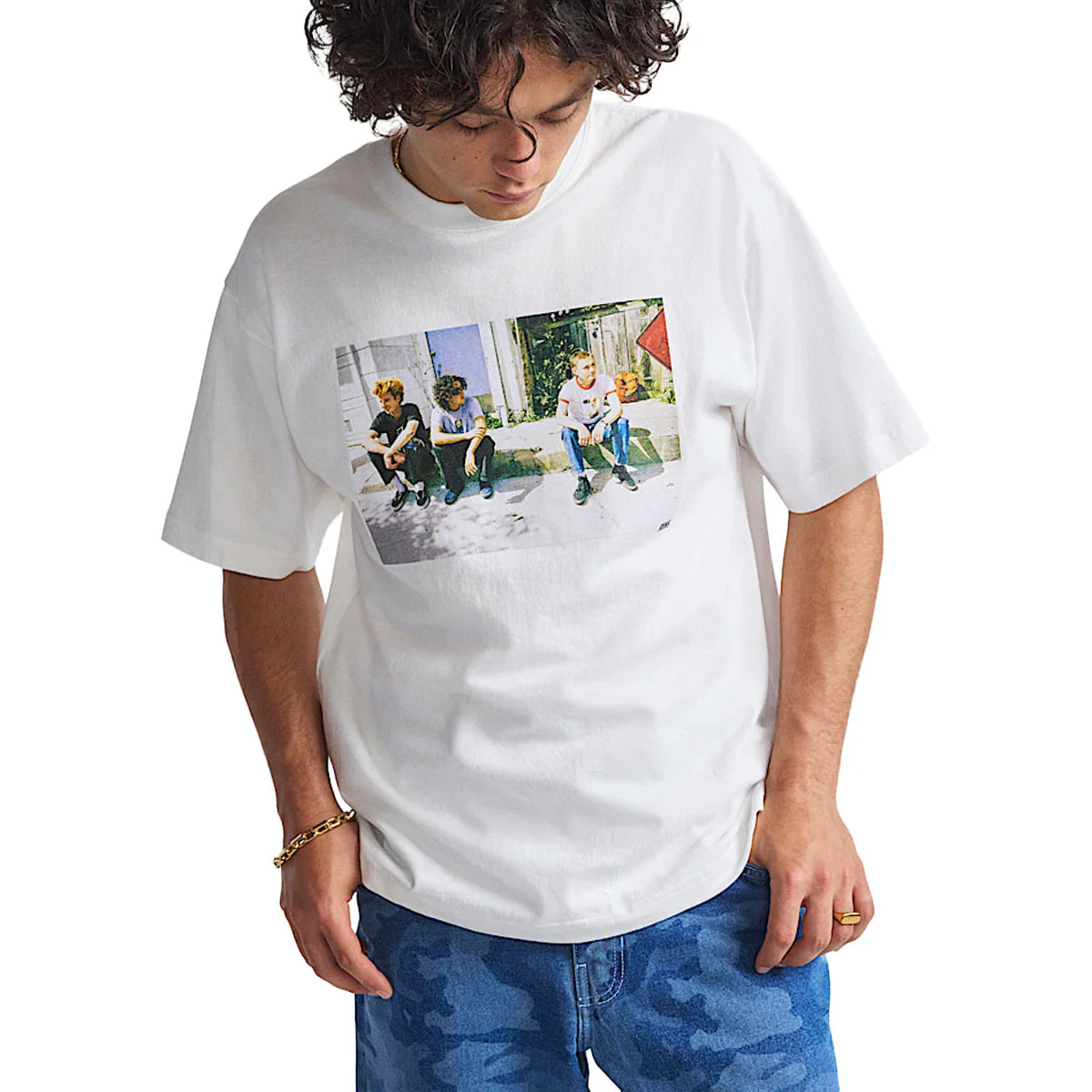 Vans Skate x Atiba Haze Curb Crew T-Shirt - White - Image 2