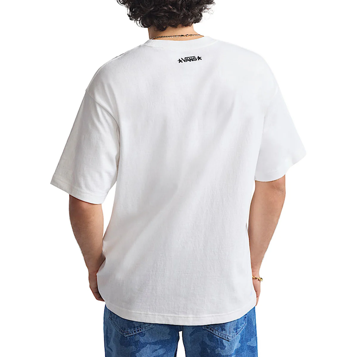 Vans Skate x Atiba Haze Curb Crew T-Shirt - White - Image 3