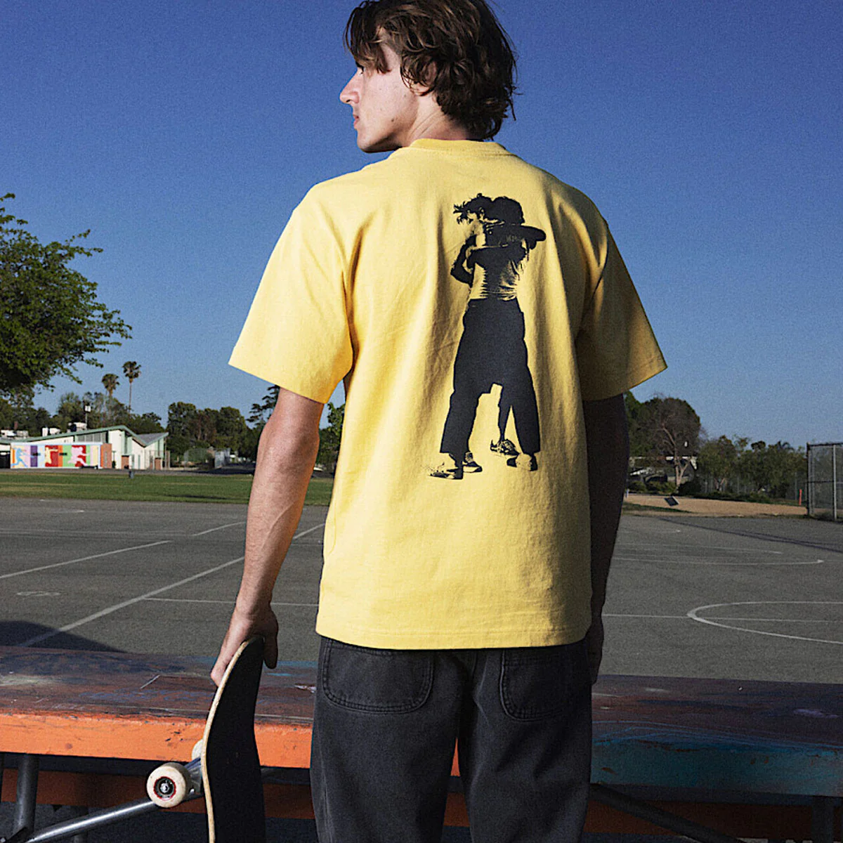 Vans Skate x Atiba Haze Hug T-Shirt - Spicy Mustard - Image 4