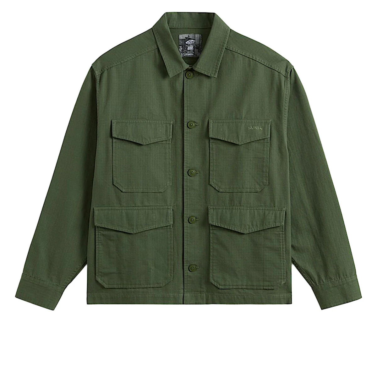Vans Skate x Atiba Haze Military Over Shirt - Pine Forest