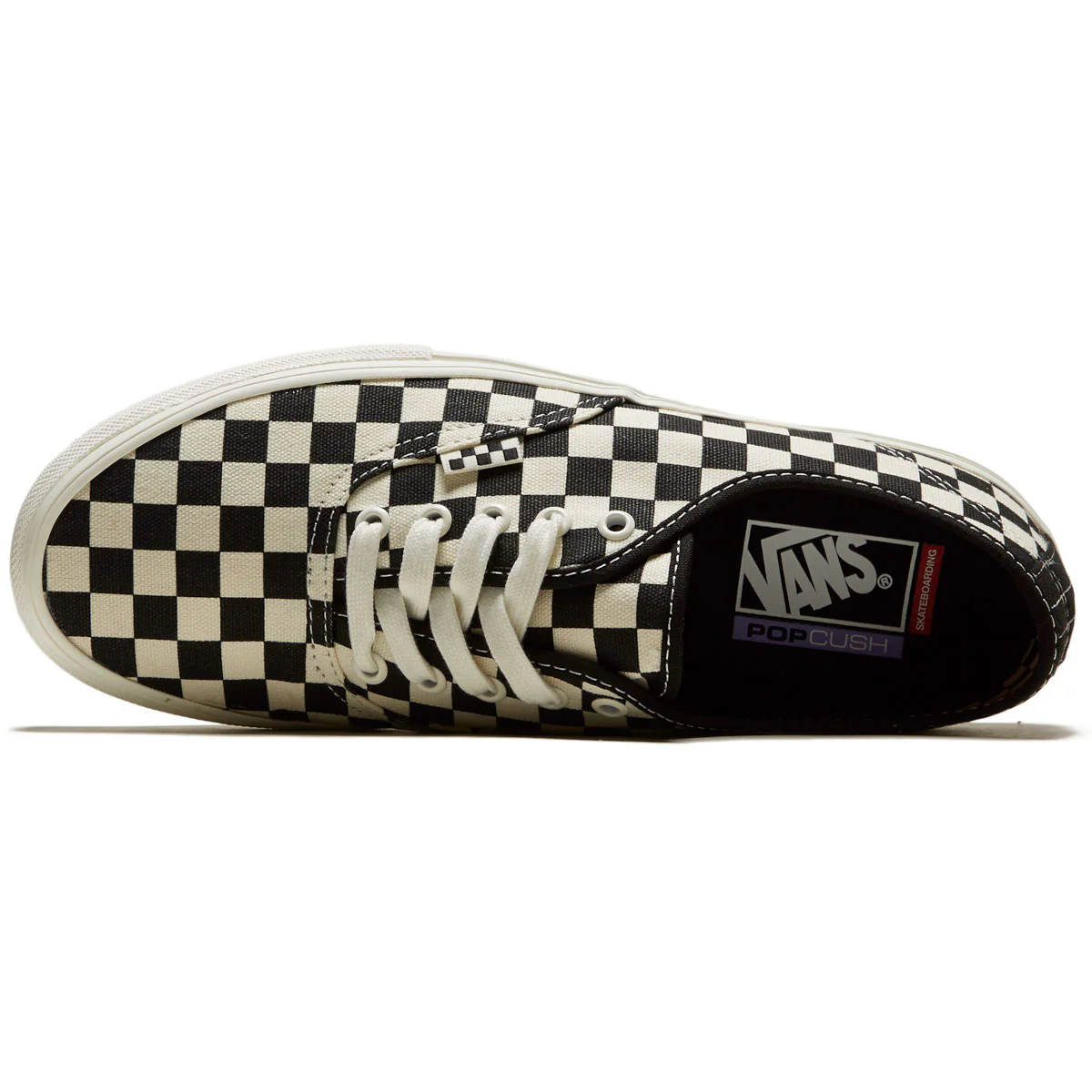 Vans Skate Authentic Shoes - Checkerboard Marshmallow - Image 3