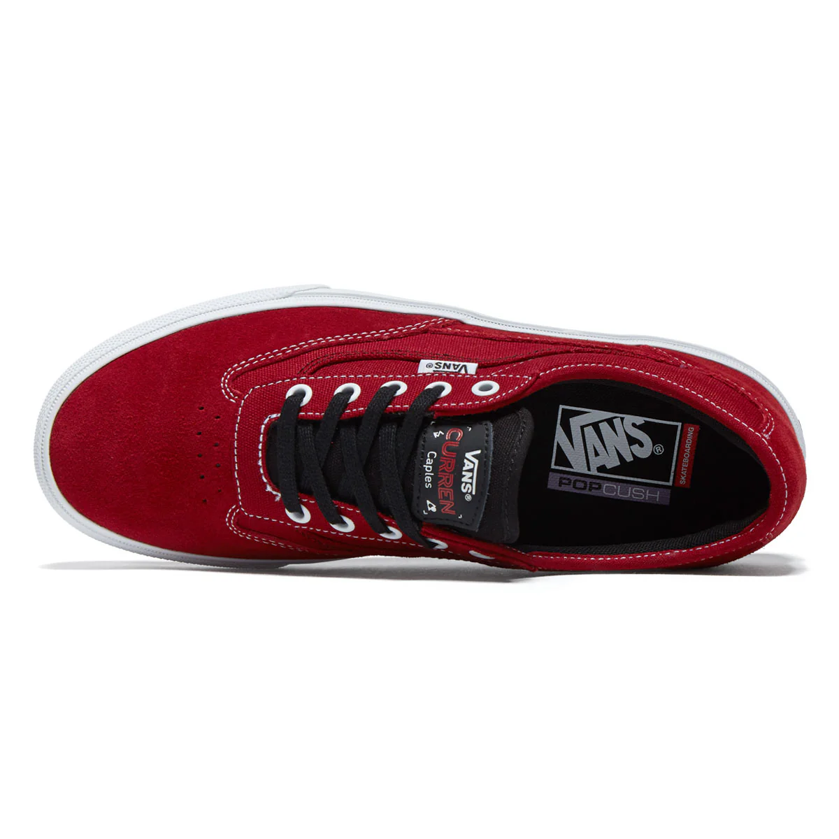 Vans Skate Curren Caples Shoes - Red/White - Image 3