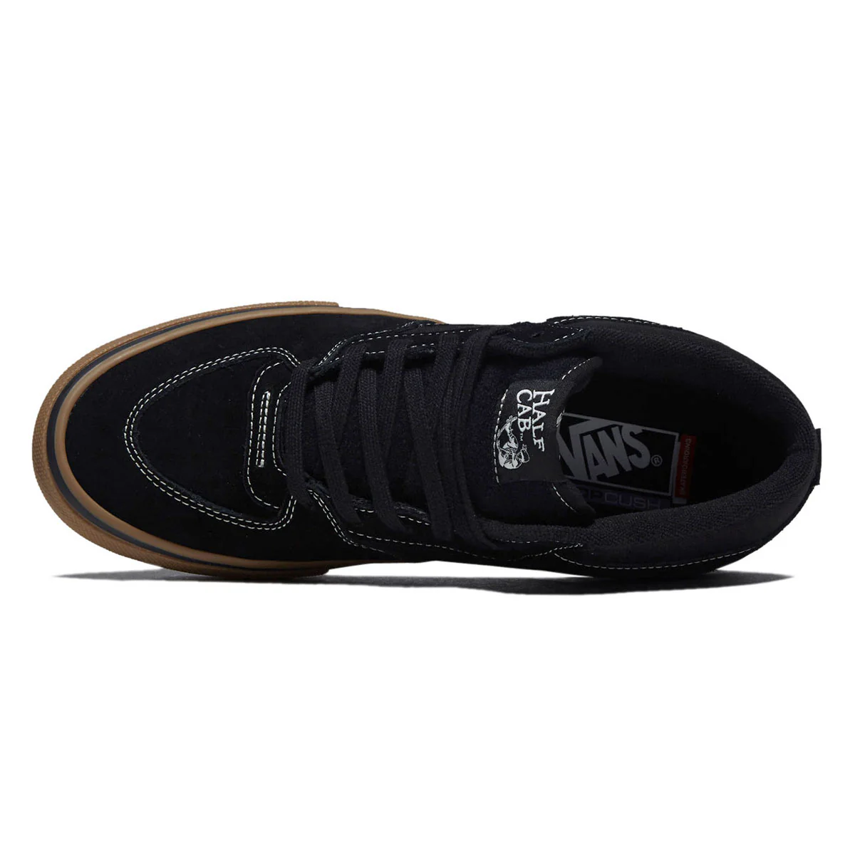 Vans Skate Half Cab Shoes - Black/Gum/White - Image 3