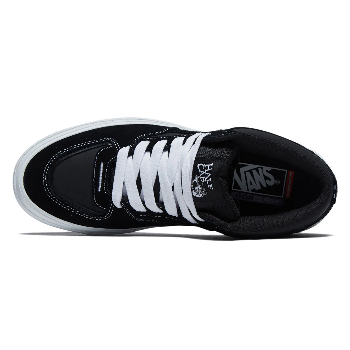 Vans Skate Half Cab Wafflecup Shoes - Black/White - Image 3
