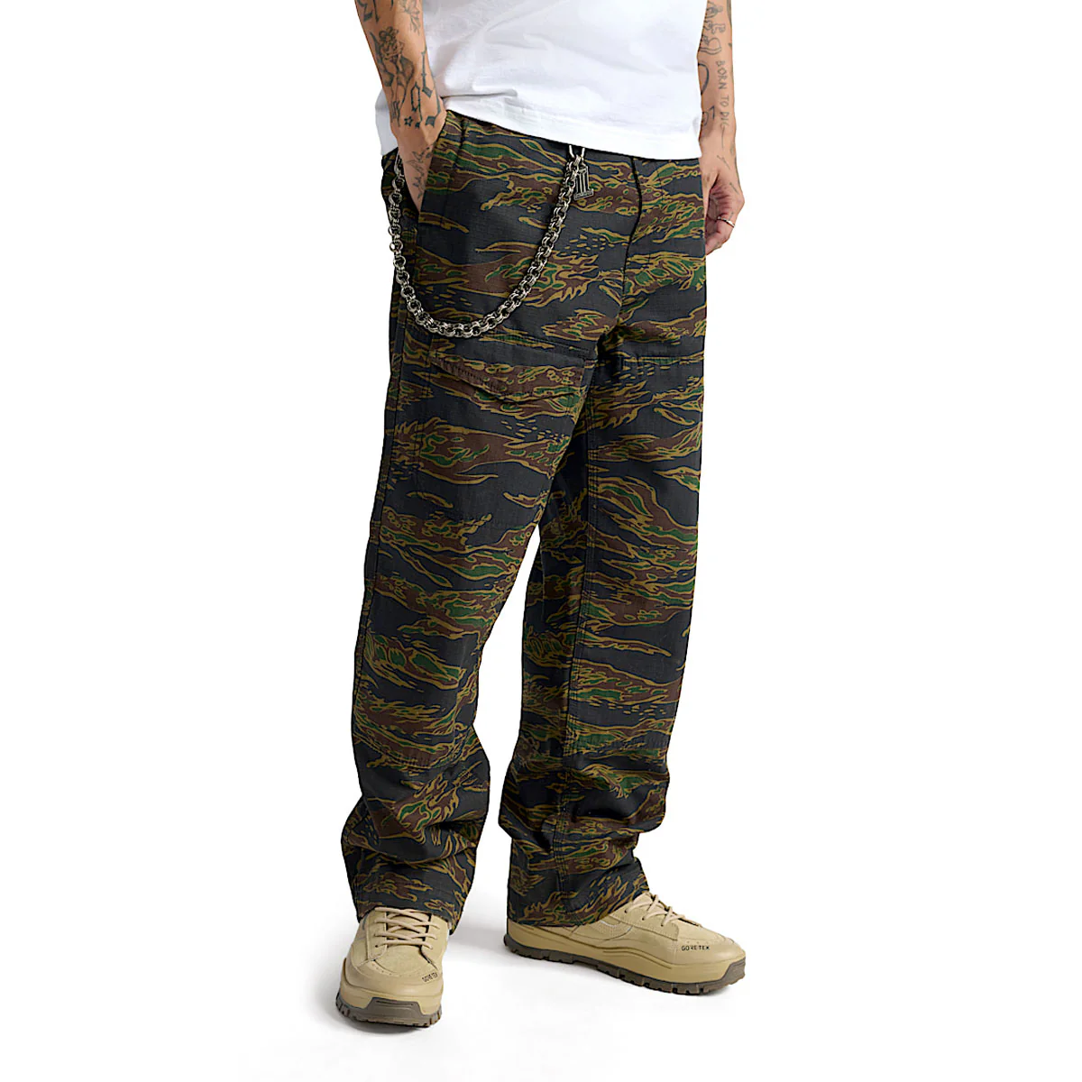 Vans Skate x Atiba Loose Haze Cargo Pants - Black Camo - Image 2