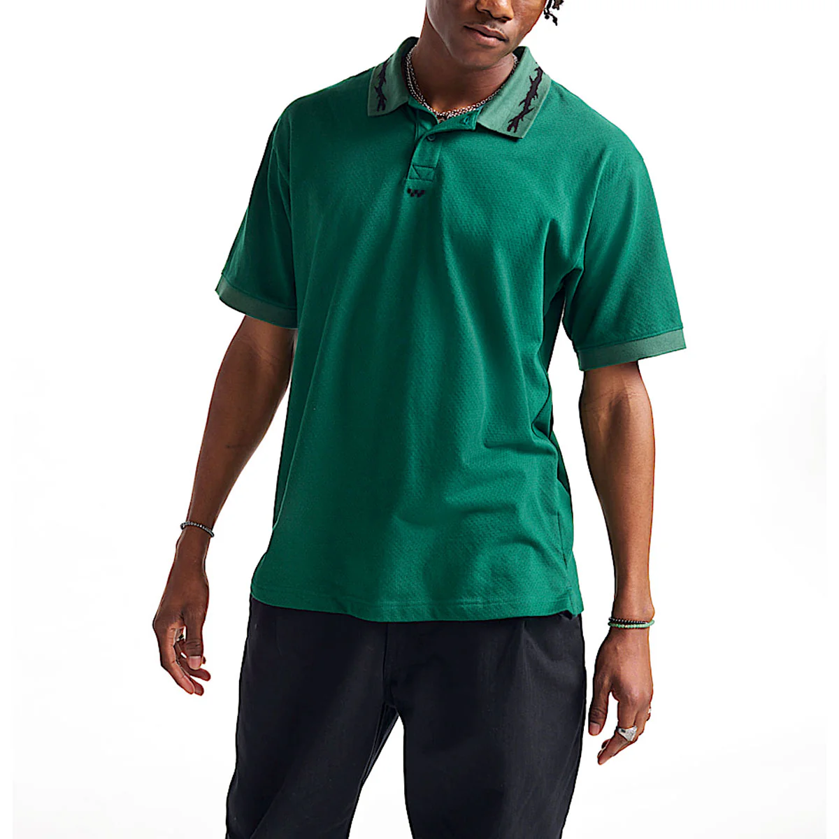 Vans Skate Mesh Polo Shirt - Rain Forest - Image 2