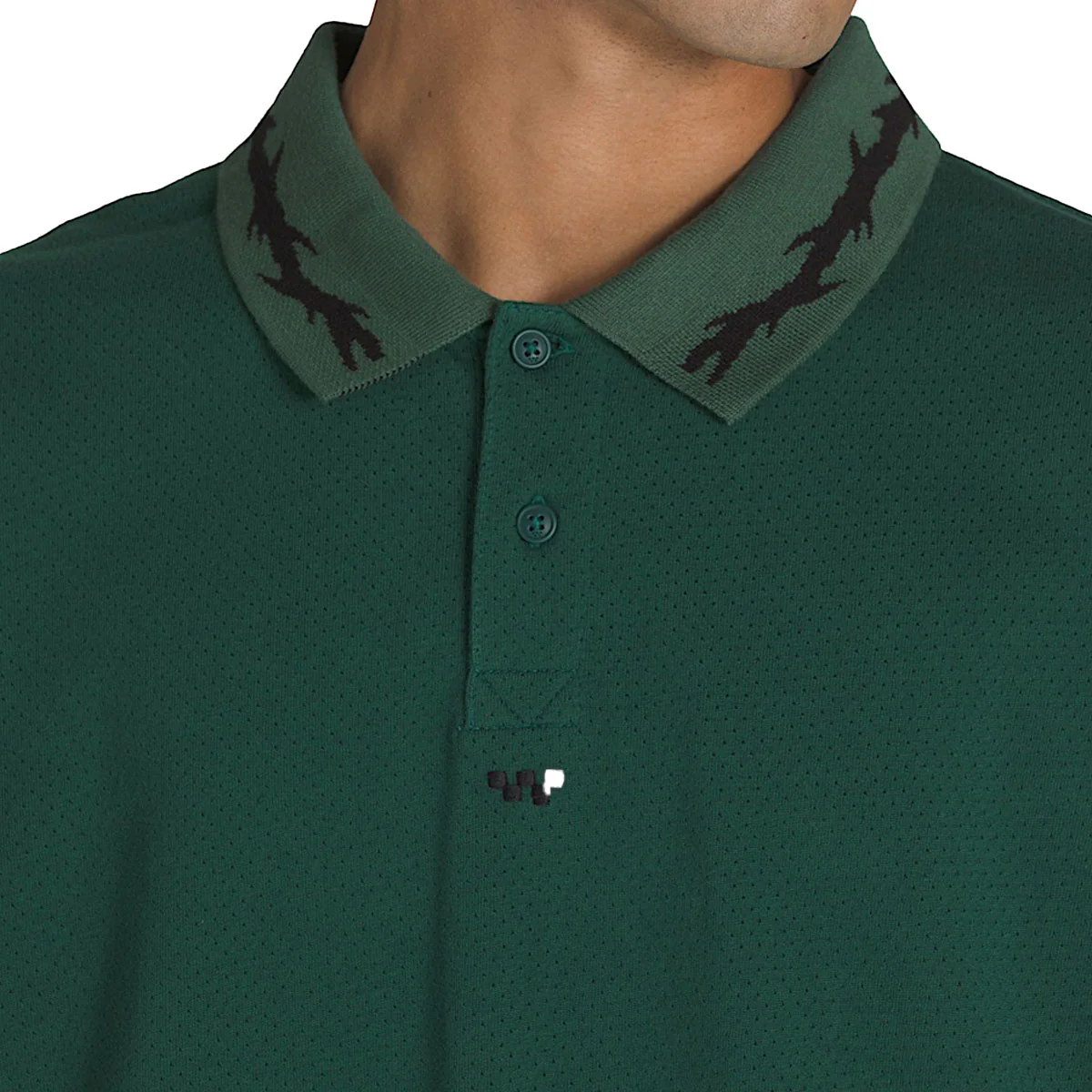 Vans Skate Mesh Polo Shirt - Rain Forest - Image 3