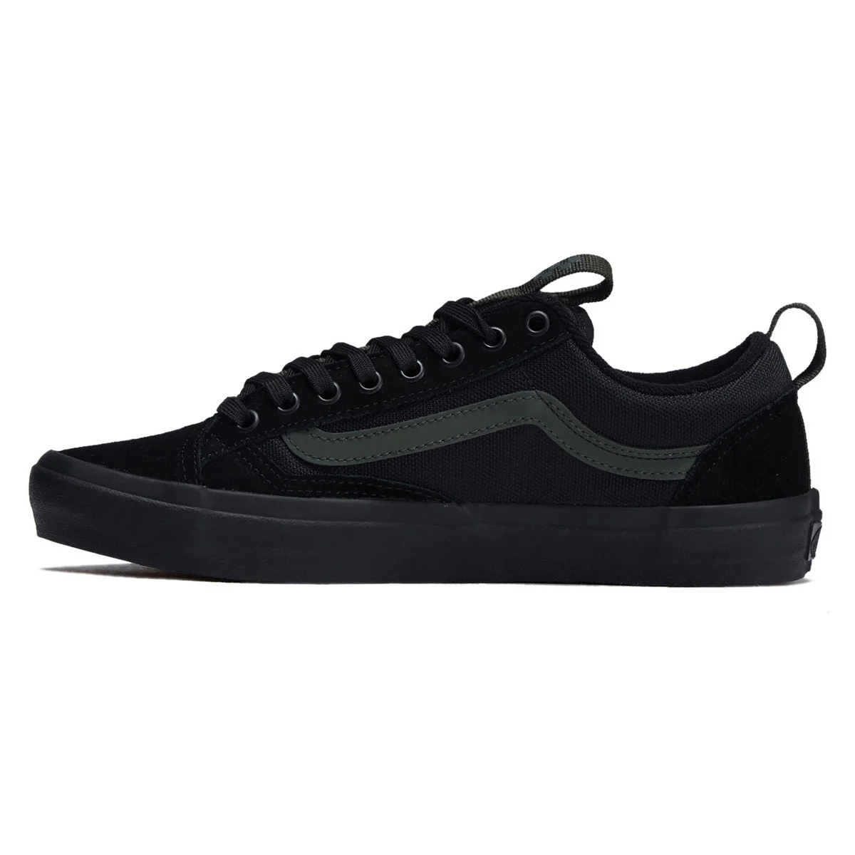 Vans Skate x Atiba Old Skool 36+ Shoes - Black/Dark Green - Image 2