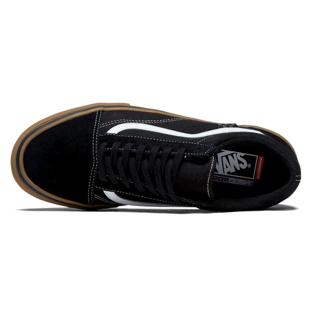 Vans Skate Old Skool Shoes - Black/Gum/White - Image 3