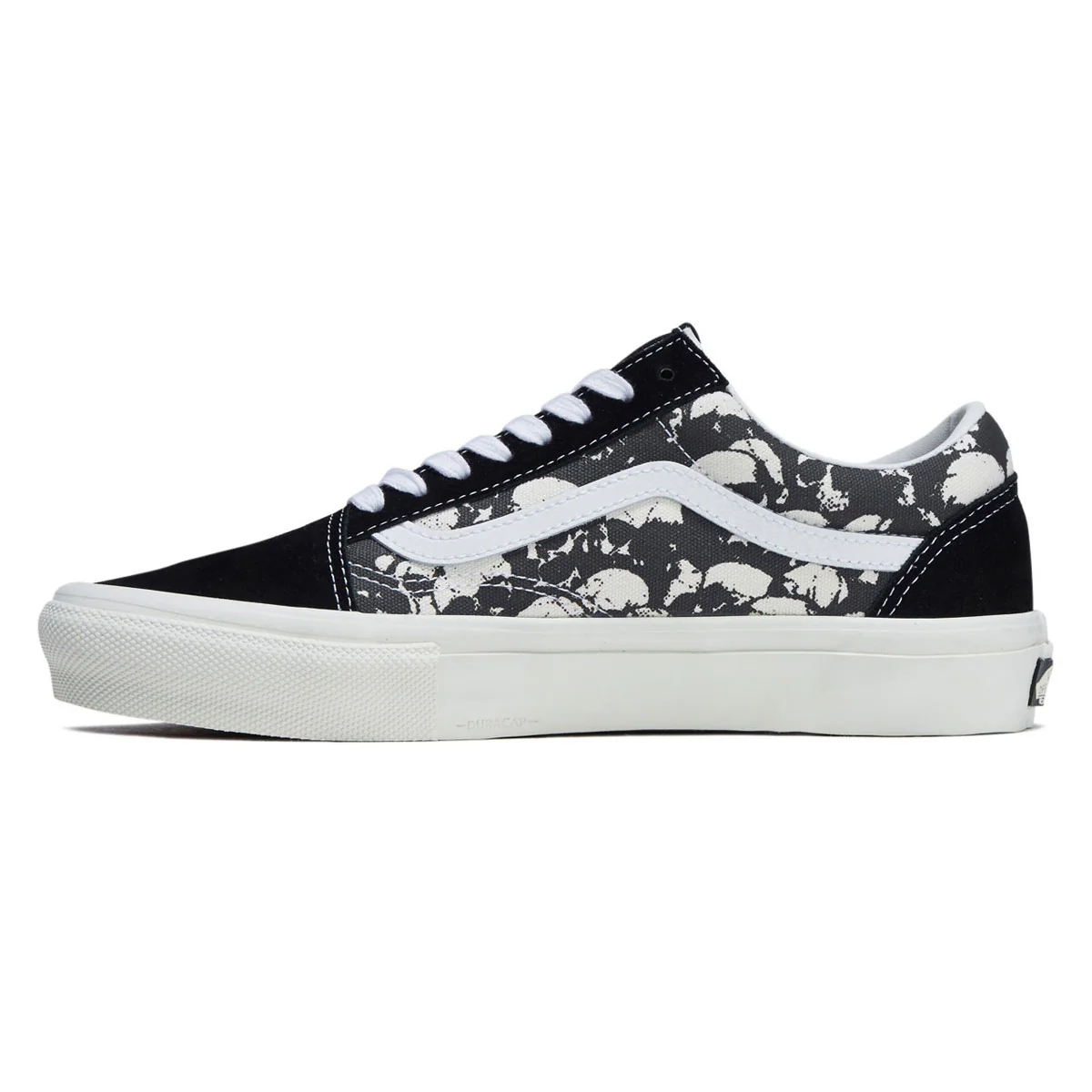 Vans Skate Old Skool Shoes - Skull Pile Black/White/Gum - Image 2