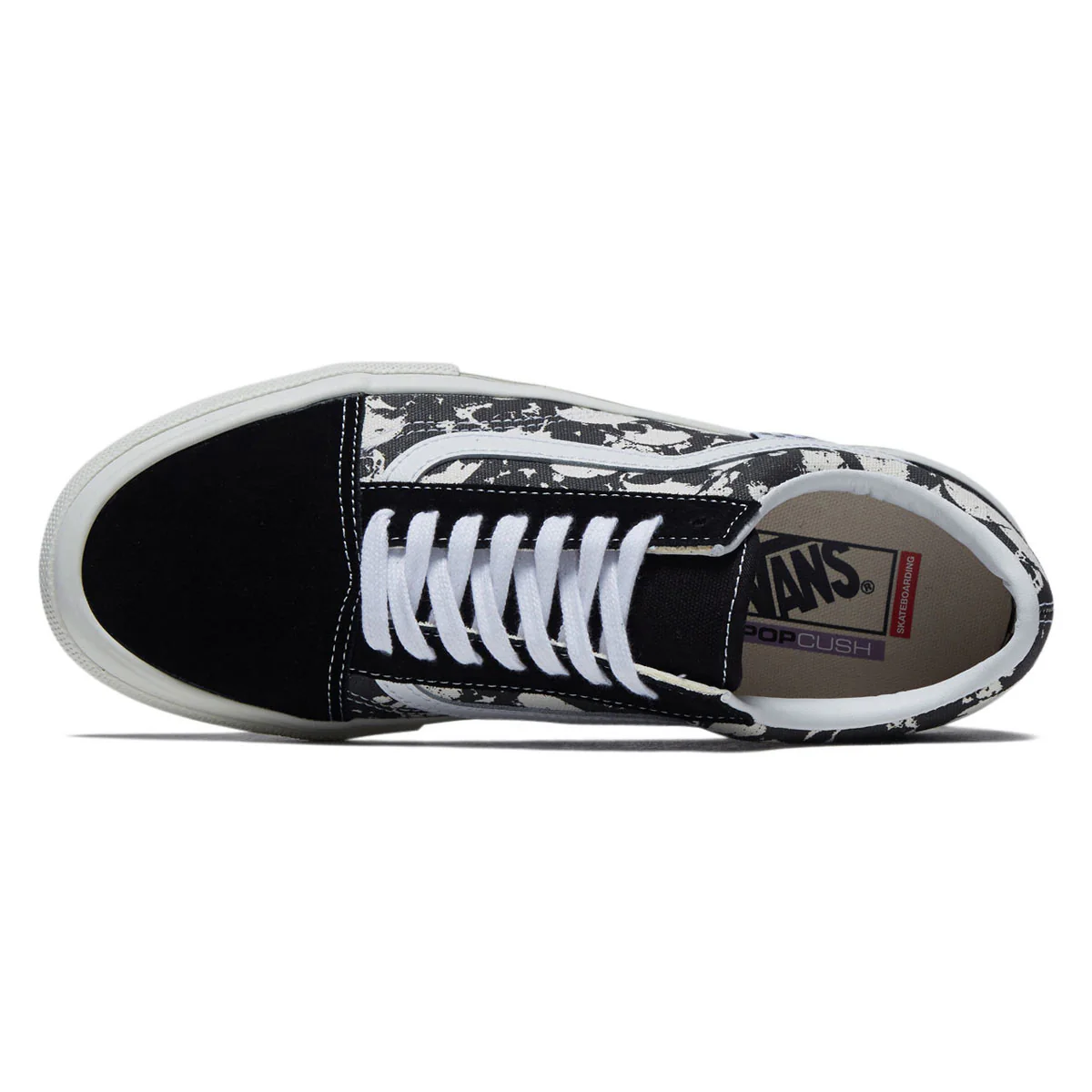 Vans Skate Old Skool Shoes - Skull Pile Black/White/Gum - Image 3