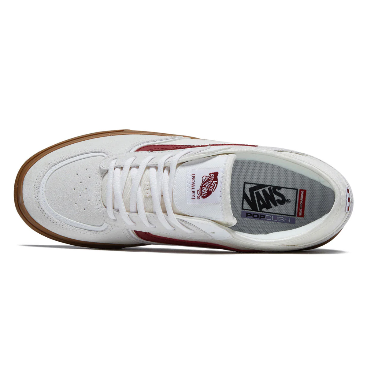 Vans Skate Rowley Shoes - Red/White/Gum - Image 3