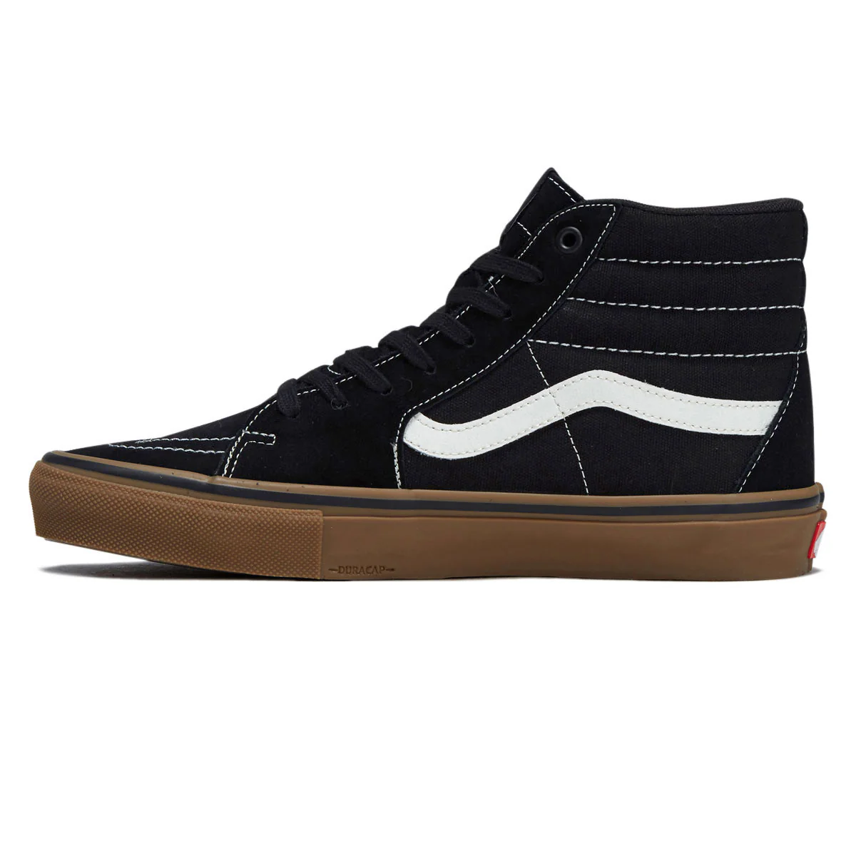 Vans Skate Sk8-Hi Shoes - Black/Gum/White - Image 2