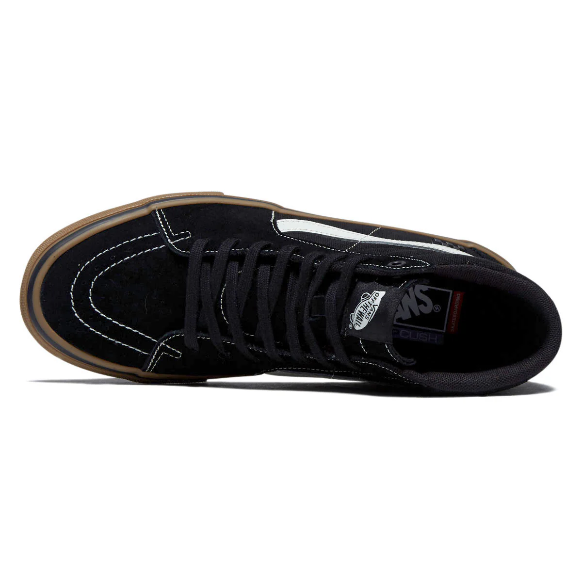 Vans Skate Sk8-Hi Shoes - Black/Gum/White - Image 3