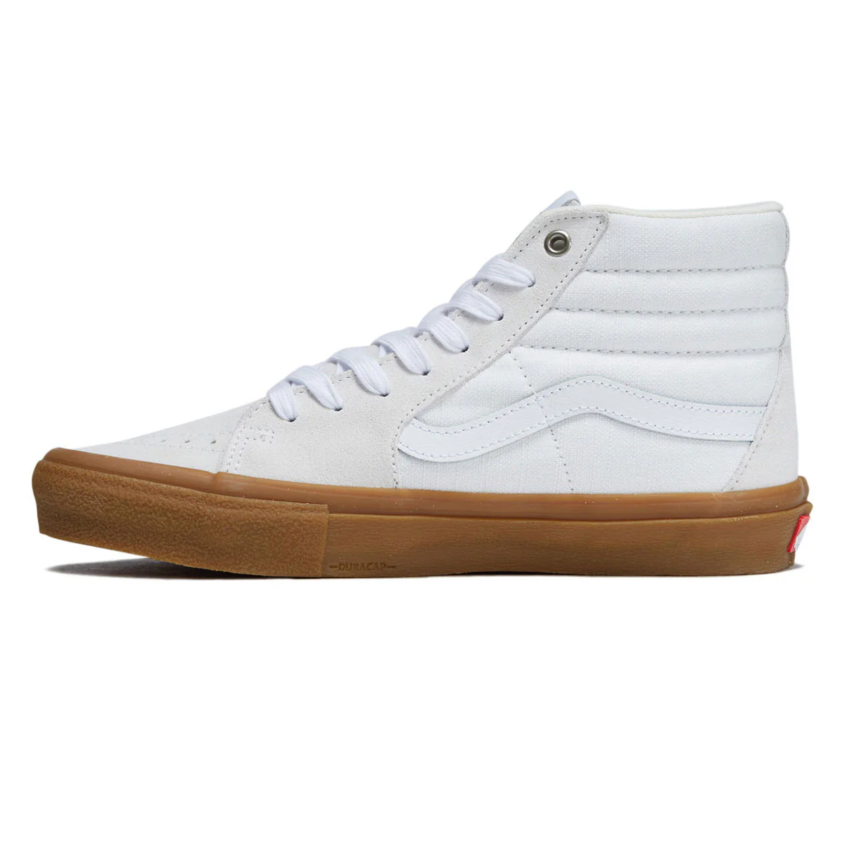 Vans Skate Sk8-Hi Shoes - Crepe White/Gum - Image 2