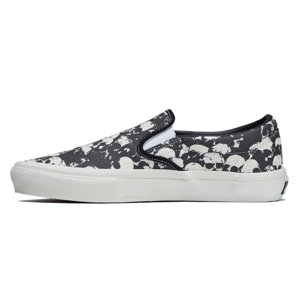 Vans Skate Slip-On Shoes - Skull Pile Black/White/Gum - Image 2
